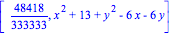 [48418/333333, x^2+13+y^2-6*x-6*y]